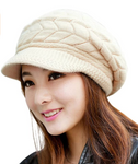 Loritta Womens Winter Beanie Hat Warm Knitted Slouchy Wool Hats Cap with Visor